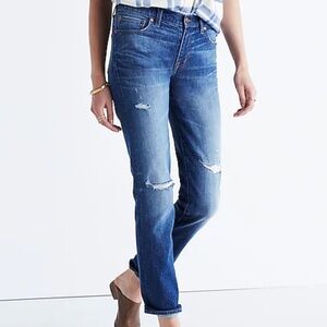 Madewell The Slim Boyjean Rip & Repair Jeans Size‎ 24, Madewell women’s Jeans